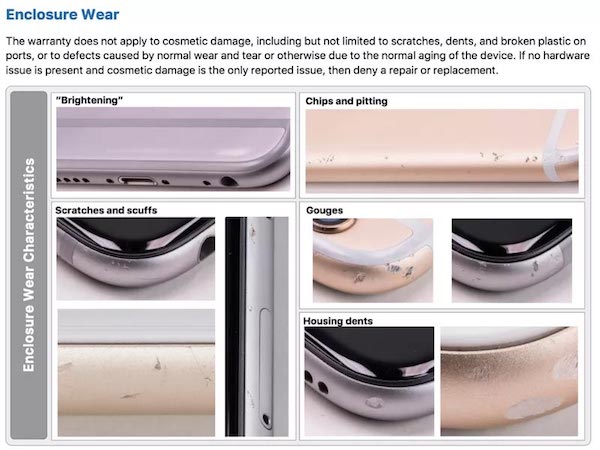 Tiết lộ các tiêu chuẩn iPhone được Apple chấp nhận bảo hành