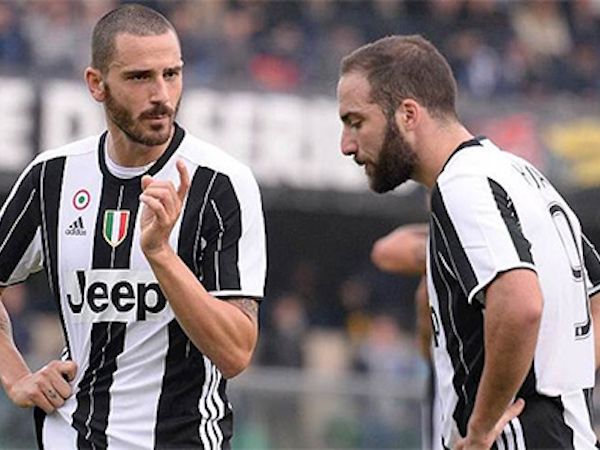 Higuain, Bonucci chia nhau ngôi "ông hoàng lương bổng" ở Serie A