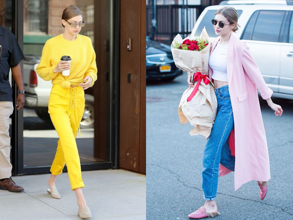 Gigi Hadid dạo phố chất lừ với giày mules