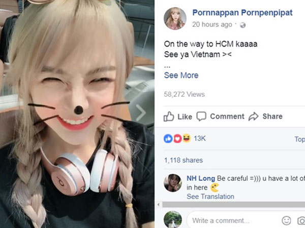 Hot girl cover nổi tiếng mạng xã hội Thái Lan sắp đến Việt Nam