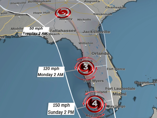 Thống đốc Florida: "Bão tới rồi!"