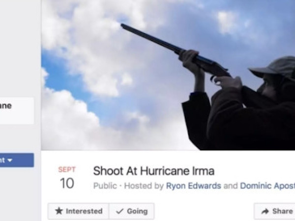 Cảnh sát Mỹ cảnh báo người dân không xả súng vào siêu bão Irma