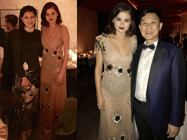 Vợ chồng cựu diễn viên Thuỷ Tiên dự tiệc cùng Selena Gomez