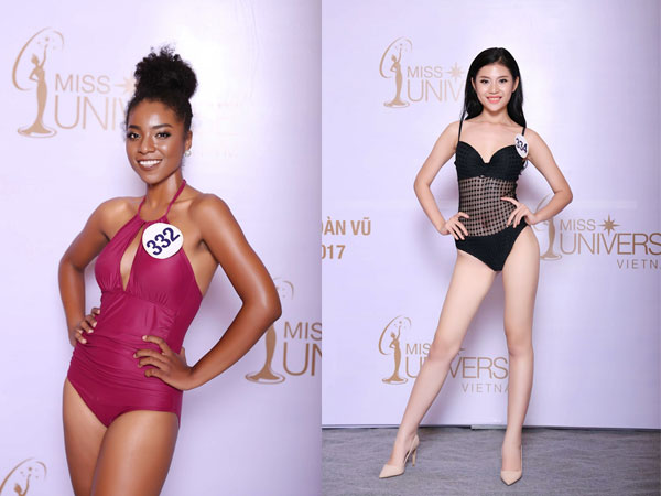 Thí sinh Hoa hậu Hoàn vũ lộ đùi to, chân ngắn khi diện bikini