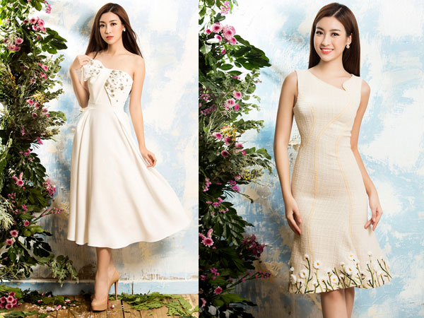 Đỗ Mỹ Linh ngọt ngào với váy họa tiết cúc họa mi