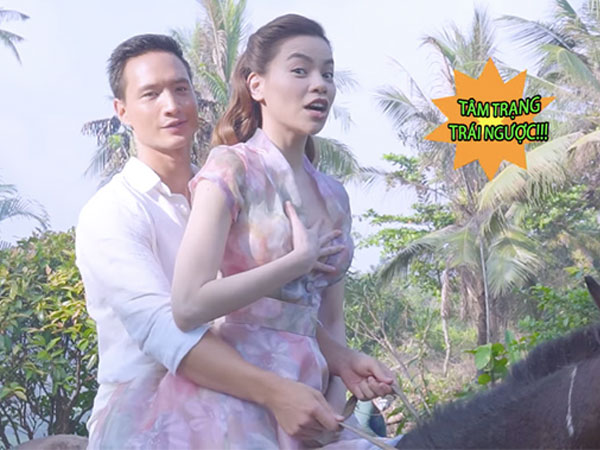 Hồ Ngọc Hà "sợ gần chết", Kim Lý lại hào hứng khi ôm cô cưỡi ngựa