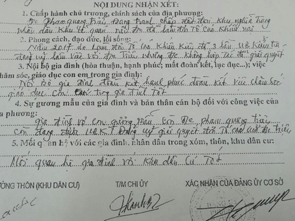 Khiếu kiện ở Hải Dương, đảng viên nhận bút phê quá lạ