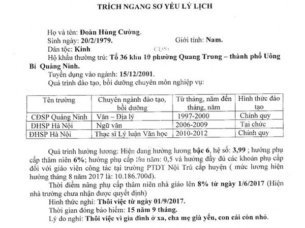 Thầy giáo xin ra khỏi biên chế, Trưởng phòng Giáo dục nói lương hơn 10 triệu đâu phải thấp