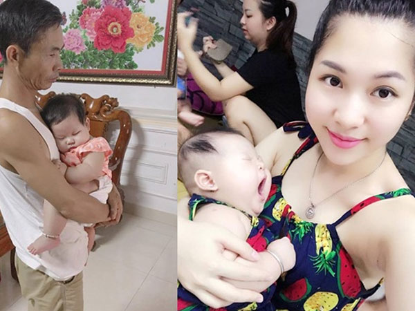 Nghẹn lòng chuyện con gái lấy chồng xa, từ lúc cưới đến lúc đẻ mới về nhà một lần, ông ngoại quý cháu hơn vàng