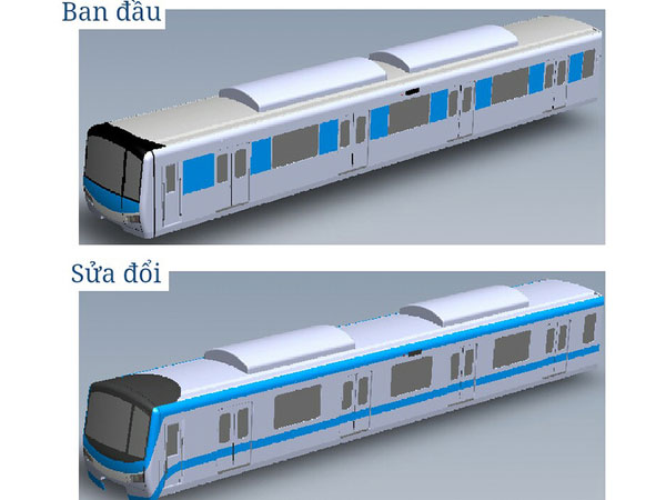 Diện mạo tàu metro đầu tiên của Sài Gòn thay đổi thế nào