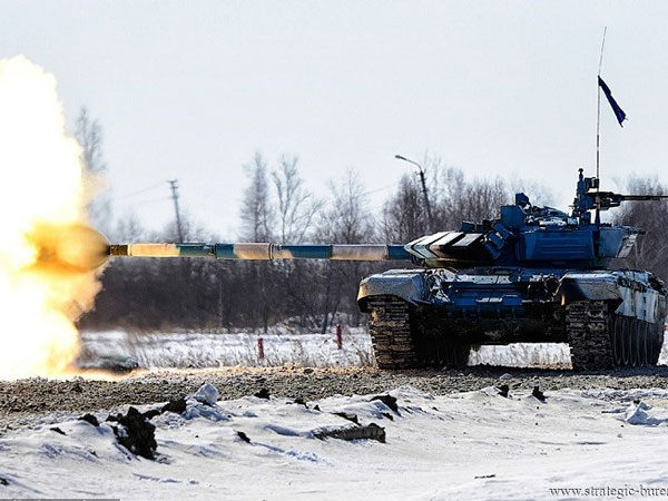 Xe tăng T-72B3 của Nga "thử lửa" tại cuộc tập trận Zapad