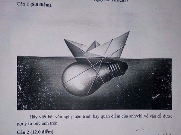 Đề thi chọn đội tuyển học sinh giỏi Văn quốc gia gây tranh cãi