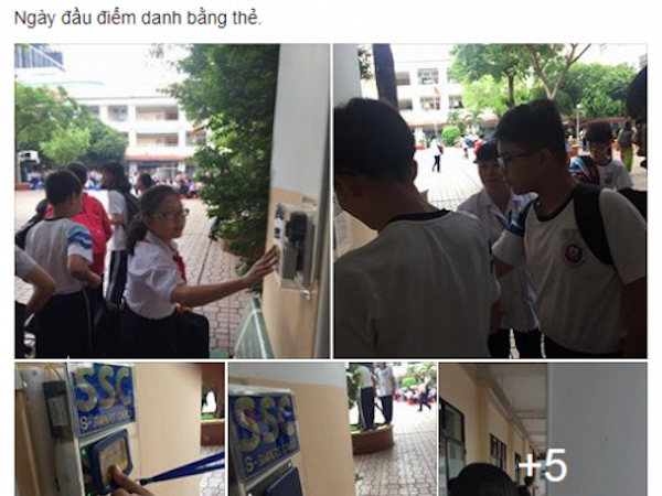 Trường THCS Trần Văn Ơn: Điểm danh bằng hình thức quẹt thẻ, thời "sao đỏ" nay còn đâu?