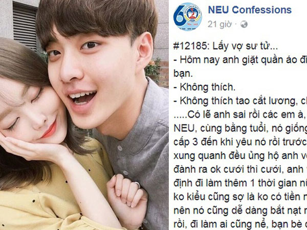 Viết nhật ký sợ vợ cười ra nước mắt, cựu SV NEU bỗng được hâm mộ như "soái chồng"