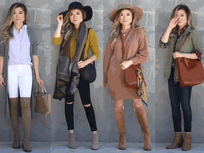 6 set đồ mùa thu thanh lịch