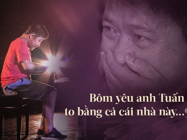 Rơi lệ vì câu nói của Bôm - con trai Quốc Tuấn: "Bôm yêu anh Tuấn to bằng cả cái nhà này..."