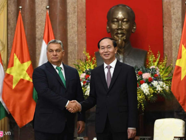 Chủ tịch nước Trần Đại Quang tiếp Thủ tướng Hungary