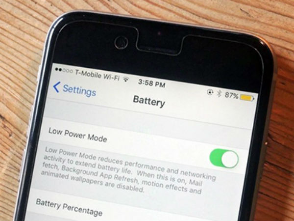 Khắc phục lỗi hao pin trên iOS 11