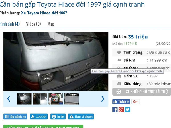 Nhan nhản xe ô tô cũ giá 50 triệu đồng: Nên mua hay không?