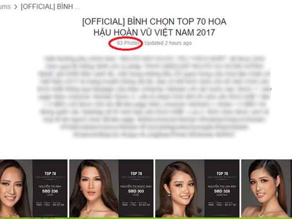 Thôi rồi, bộ hình top 70 HHHVVN chỉ còn lại 63 người và không hề có Mai Ngô!