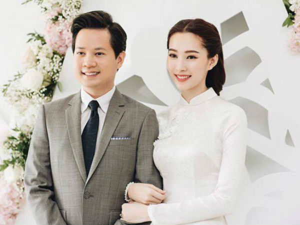 Hé lộ loạt ảnh Hoa hậu Thu Thảo đẹp tựa nữ thần, cười rạng rỡ bên ông xã Trung Tín trong ngày ăn hỏi