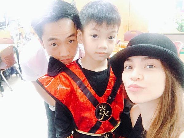 Vui tình mới, Hồ Ngọc Hà và Cường Đô La không quên cùng đưa con trai Subeo đến trường