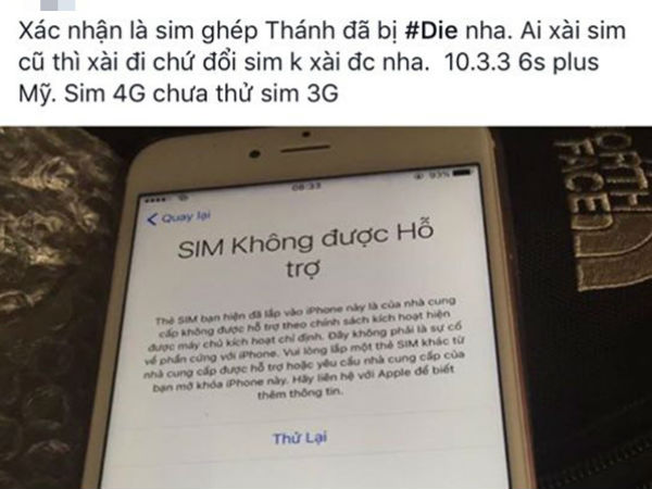 iPhone bản lock đồng loạt "đột tử" tại Việt Nam, SIM ghép vô tác dụng
