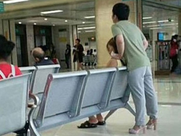 Bạn trai soái ca gây sốt khi tình nguyện đi giày cao gót hộ bạn gái