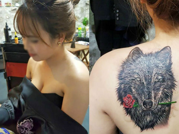 Câu chuyện bất ngờ phía sau hình xăm đầu sói ngậm hoa hồng gây bão của hotgirl Đà Lạt