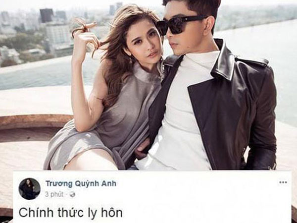 Trương Quỳnh Anh gây xôn xao khi tuyên bố chính thức ly hôn