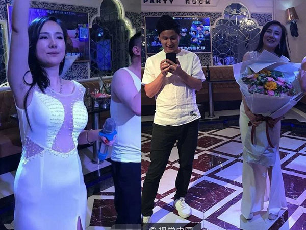 Hết thời, Can Lộ Lộ phải đi phục vụ ở quán karaoke
