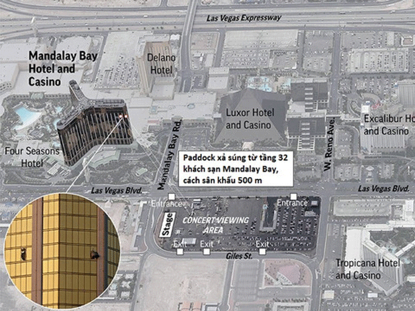 Nghi can xả súng Las Vegas có thể tập bắn trên sa mạc