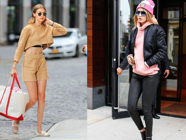 Gigi Hadid gợi ý cách phối đồ với áo hoodie