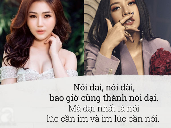 Các nàng à, nhìn Hương Tràm mà làm gương, có định giật status đá xoáy ai, nên "bẻ tay" bảy lần trước đã!