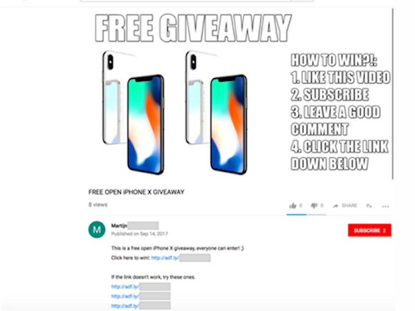 Nhiều người dính bẫy lừa trúng thưởng iPhone X