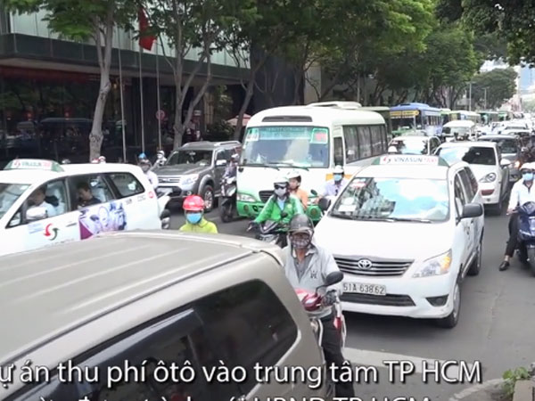 Video: Đề xuất ôtô vào trung tâm Sài Gòn phải đóng phí từ 40.000 đồng