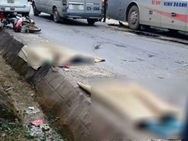 Thương tâm 2 phụ nữ chết thảm dưới gầm xe khách trước ngày 20.10