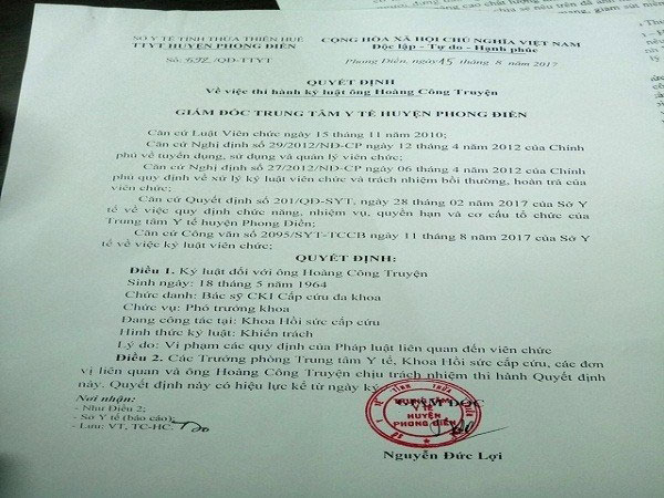 Bộ Y tế: "Bác sĩ bị phạt tiền vì bôi nhọ Bộ trưởng là do địa phương"