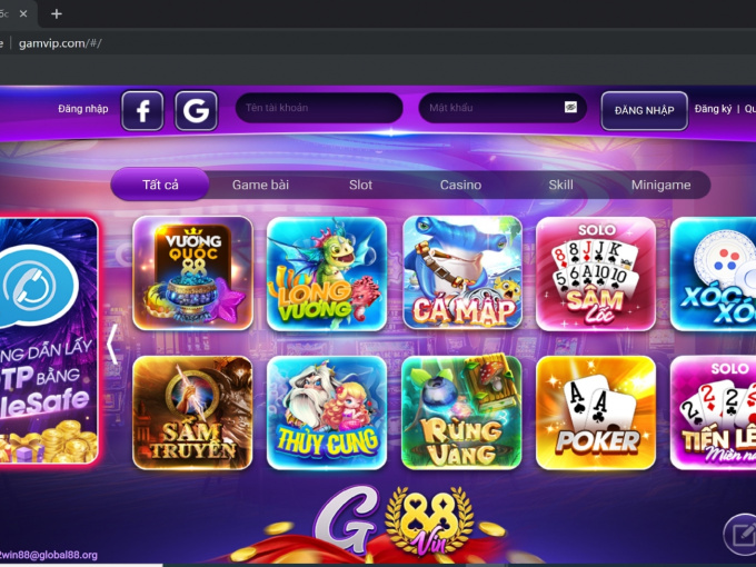 Báo động sự hoành hành của sòng bạc online đánh bạc trá hình Gamvip.com