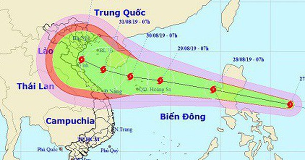 Bão Podul sẽ đổ bộ vào nước ta đúng dịp nghỉ lễ Quốc khánh 2/9?