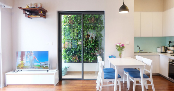 Căn hộ 59m² gây thương nhớ với điểm nhấn xanh mát có tổng chi phí 125 triệu đồng ở khu đô thị xanh nhất Hà Nội