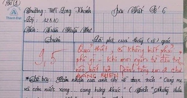 Nam sinh gây sốt với bài văn dài 18 trang, cô giáo đọc xong không biết phải phê gì vì quá xuất sắc!