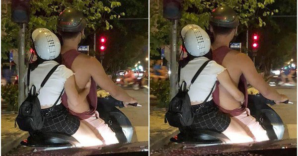Dân tình trố mắt với 'bàn tay hư hỏng' của cô gái giữa phố đặt vào chỗ rất kỳ, và chiếc áo của bạn trai cũng được chú ý không kém