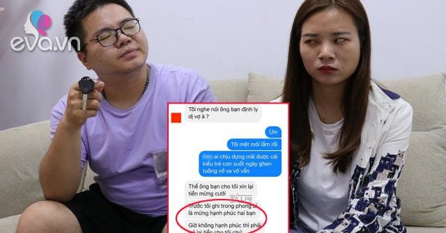 Muốn ly hôn vì vợ hay ghen, ông chồng 'tắt' vội ý tưởng khi nhận dòng tin nhắn